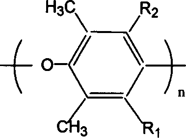 Nano-level zirconium-salt dispersion modified polyphenyl ether composite proton exchanging film material