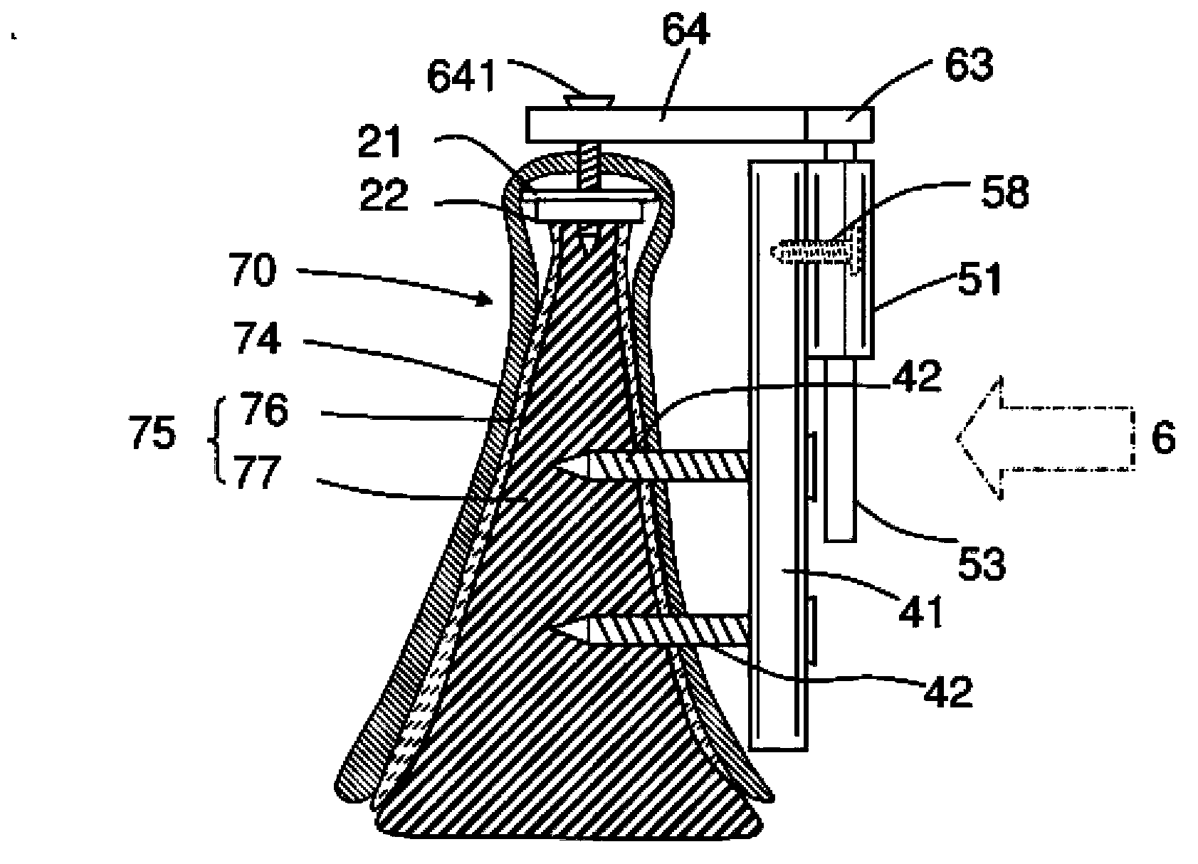 Alveolar bone amplification device as well as transverse amplification suite and longitudinal amplification suite thereof