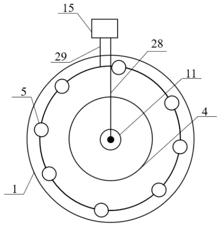 Biogas carbon reduction coupled biogas slurry pollution reduction device and method based on biogas circulating fermentation