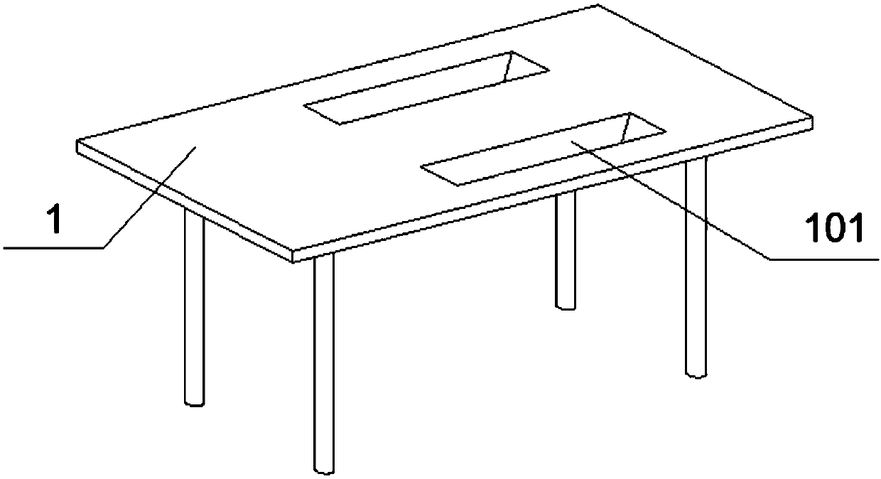 Spark cutting machine dust collecting and removing device of casting workshop