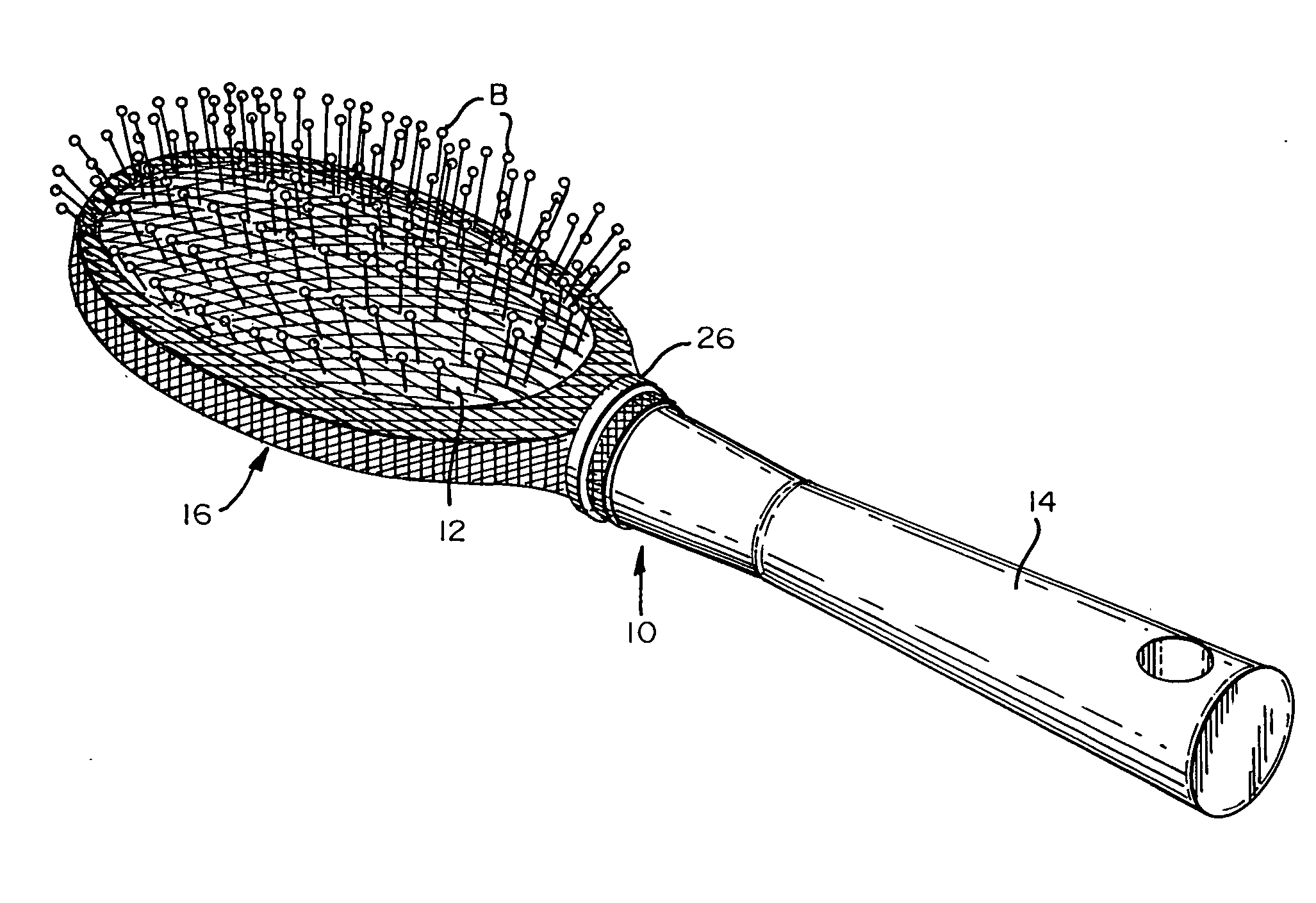 Cleaning attachment for a brush