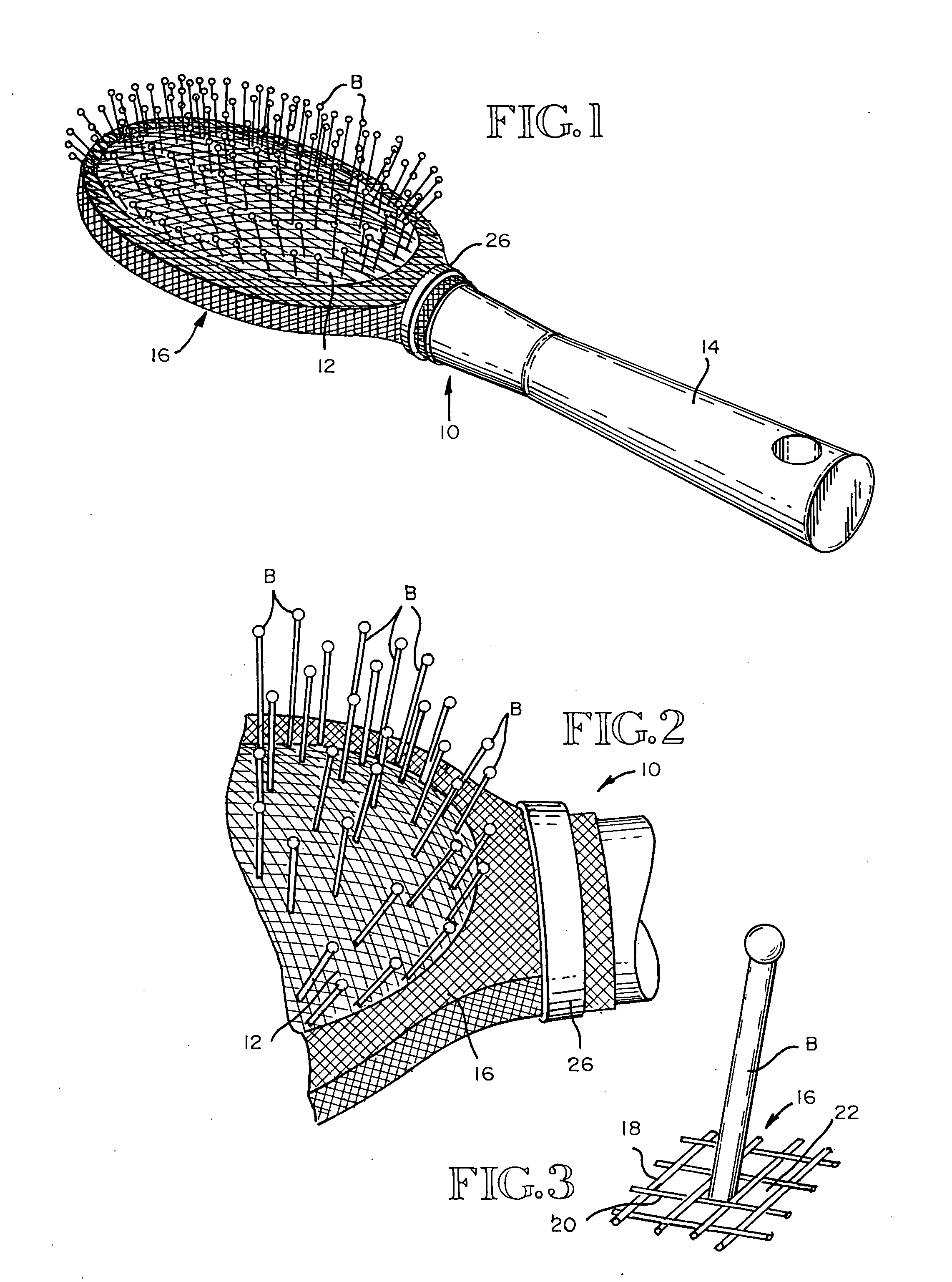 Cleaning attachment for a brush