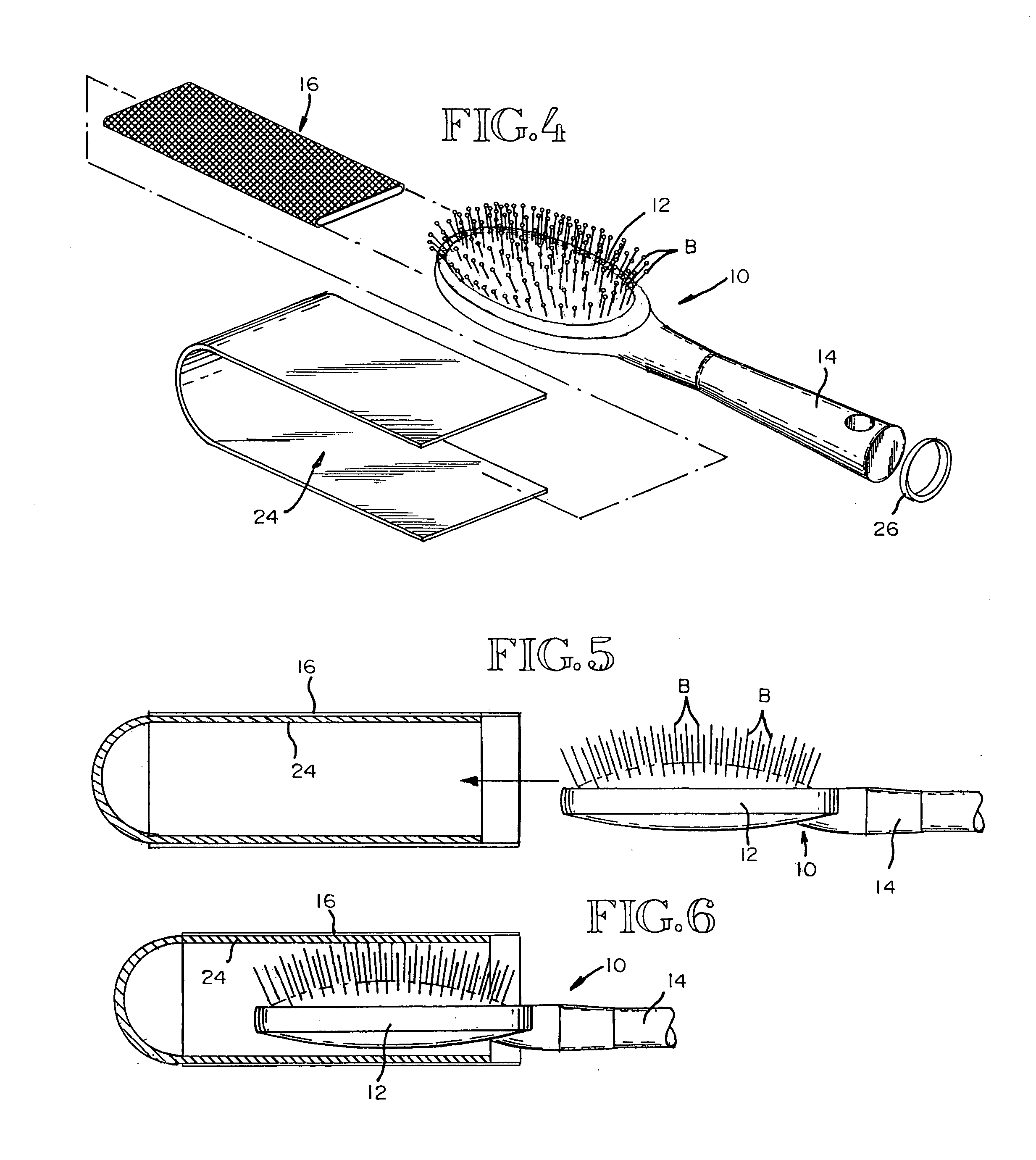 Cleaning attachment for a brush