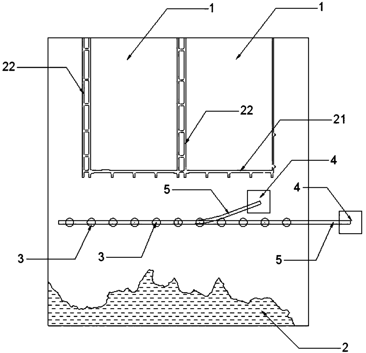 Curtain grouting method for shallow buried nearly horizontal burnt rock water-bearing layer