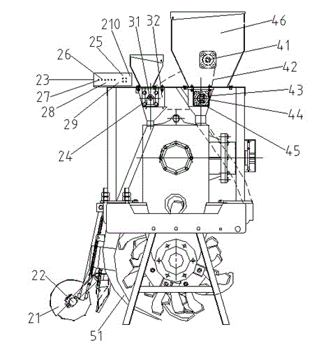 Automatic control system for variable seeding and fertilization and multifunctional planter