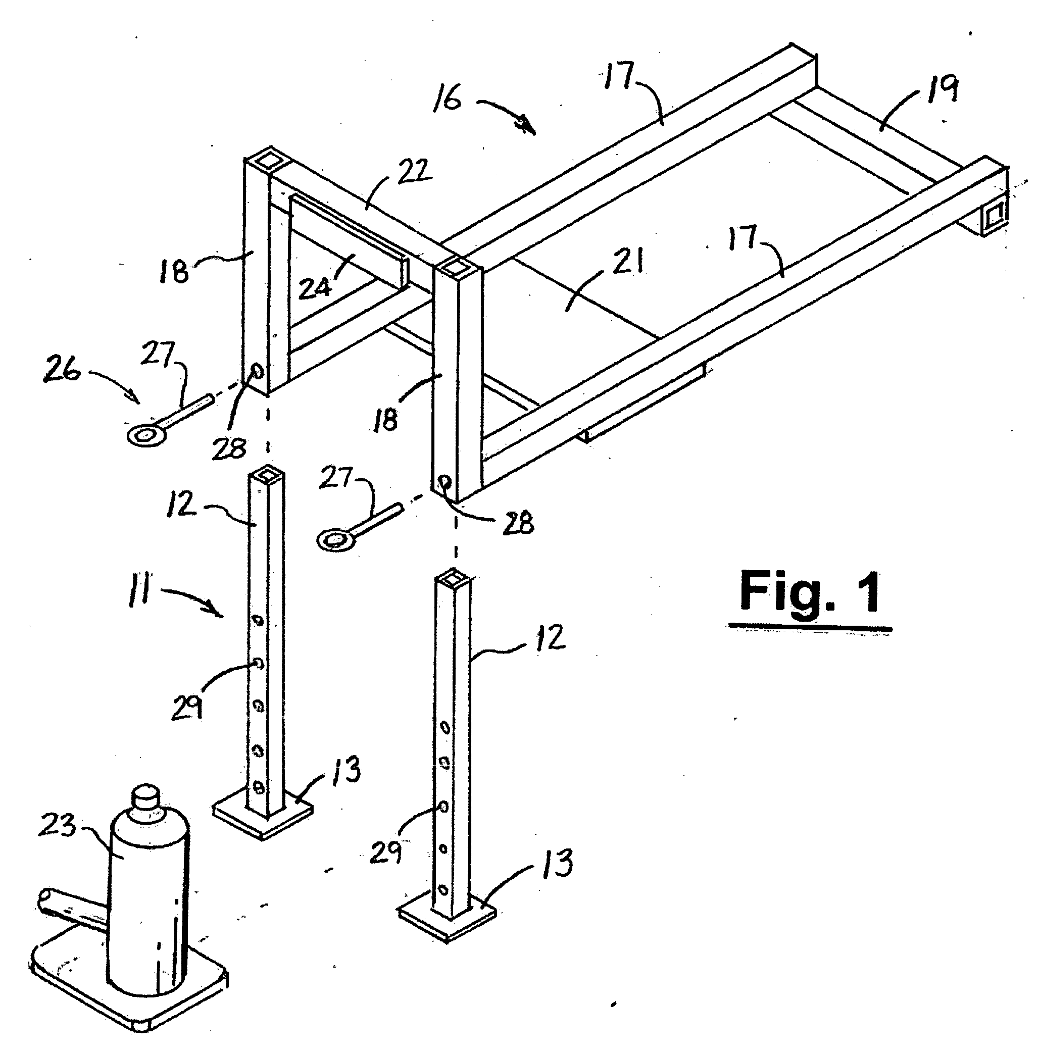 Vehicle leveling device