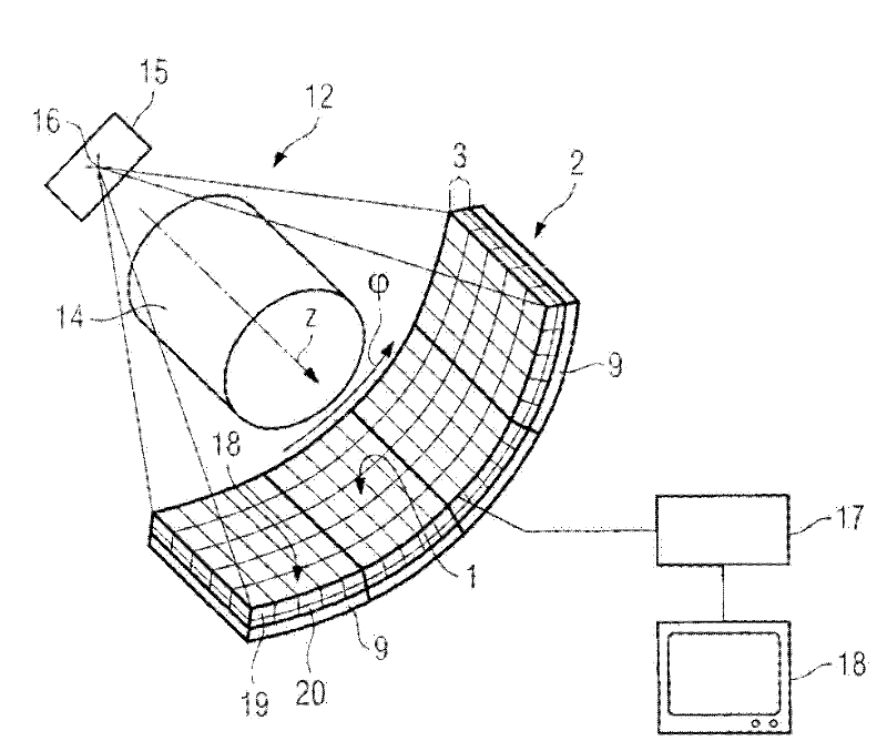 Detector module for a radiation detector and radiation detector