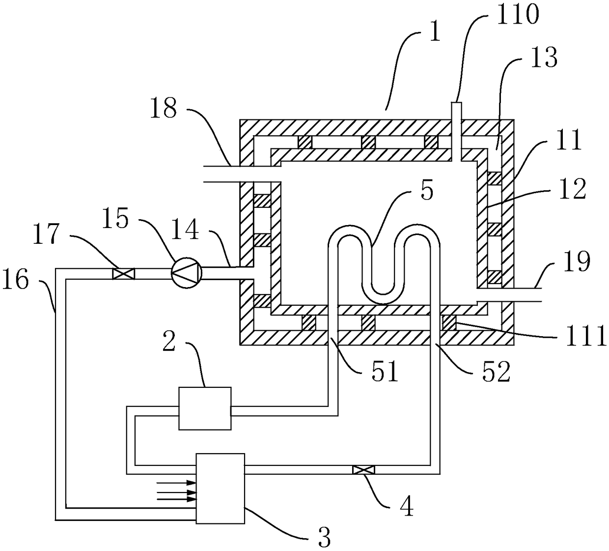 Efficient heat-pump heat-preservation system