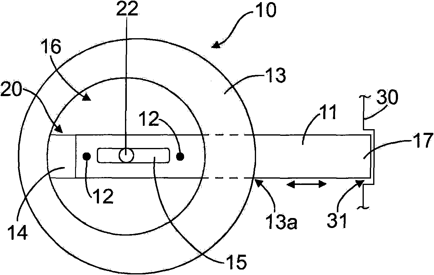 Apparatus for actuating a locking element