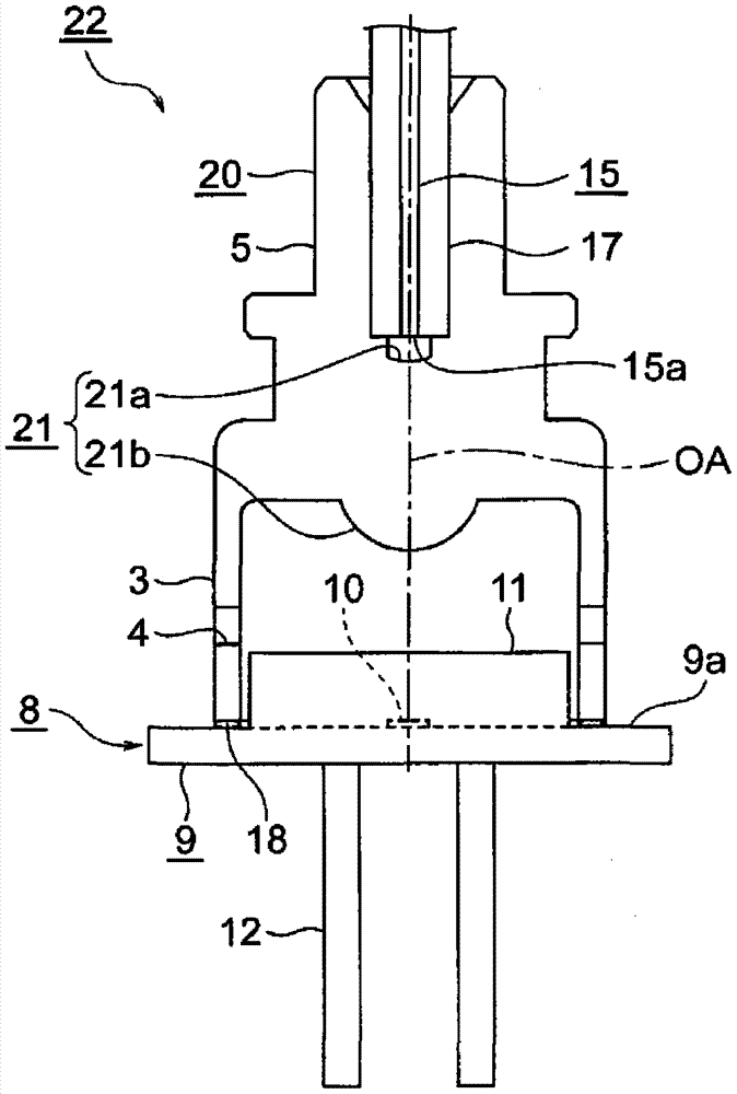 Optical socket and optical module containing same