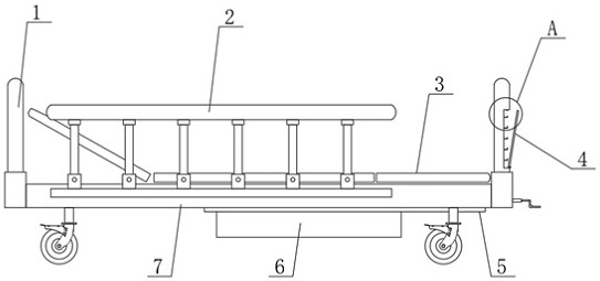 Nursing bed with urination and defecation nursing function