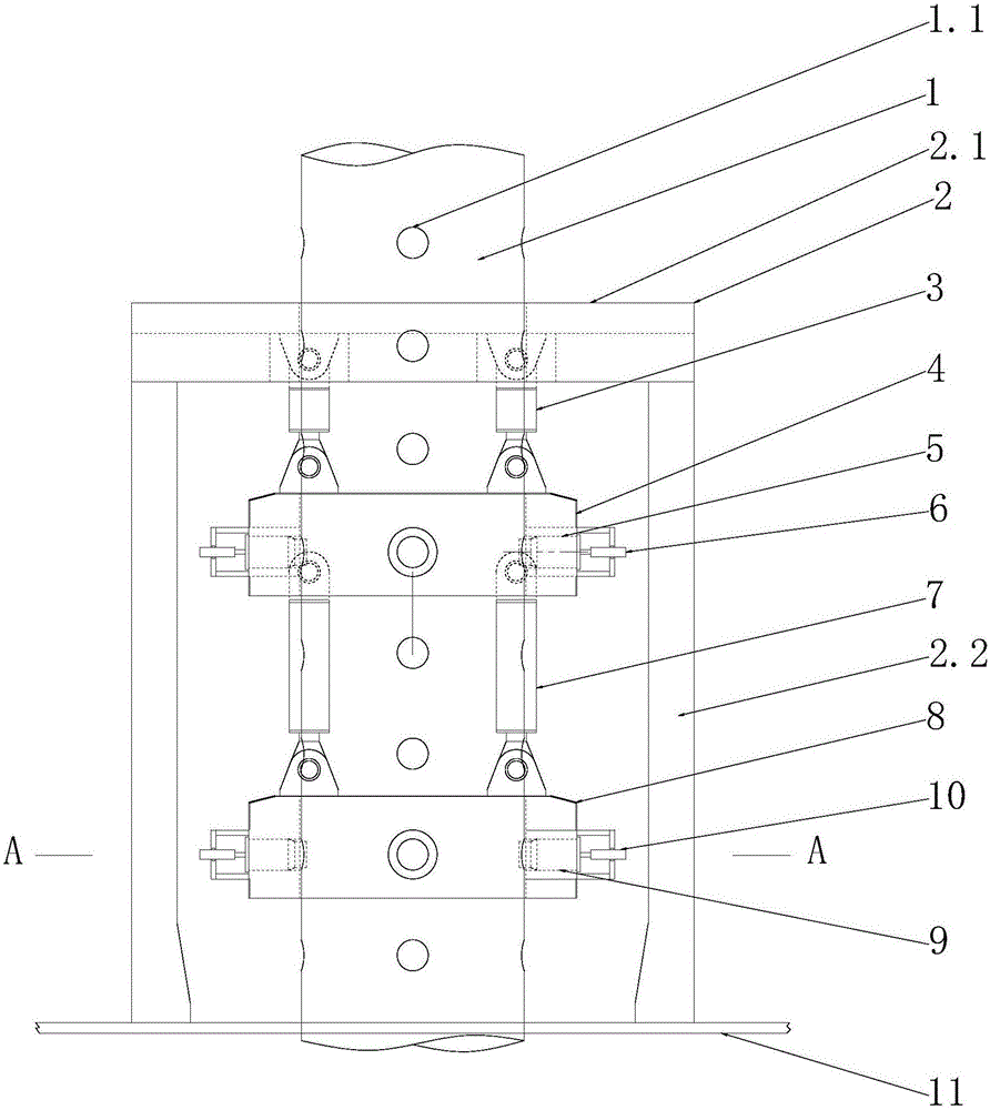 Bolt type hydraulic lifting system