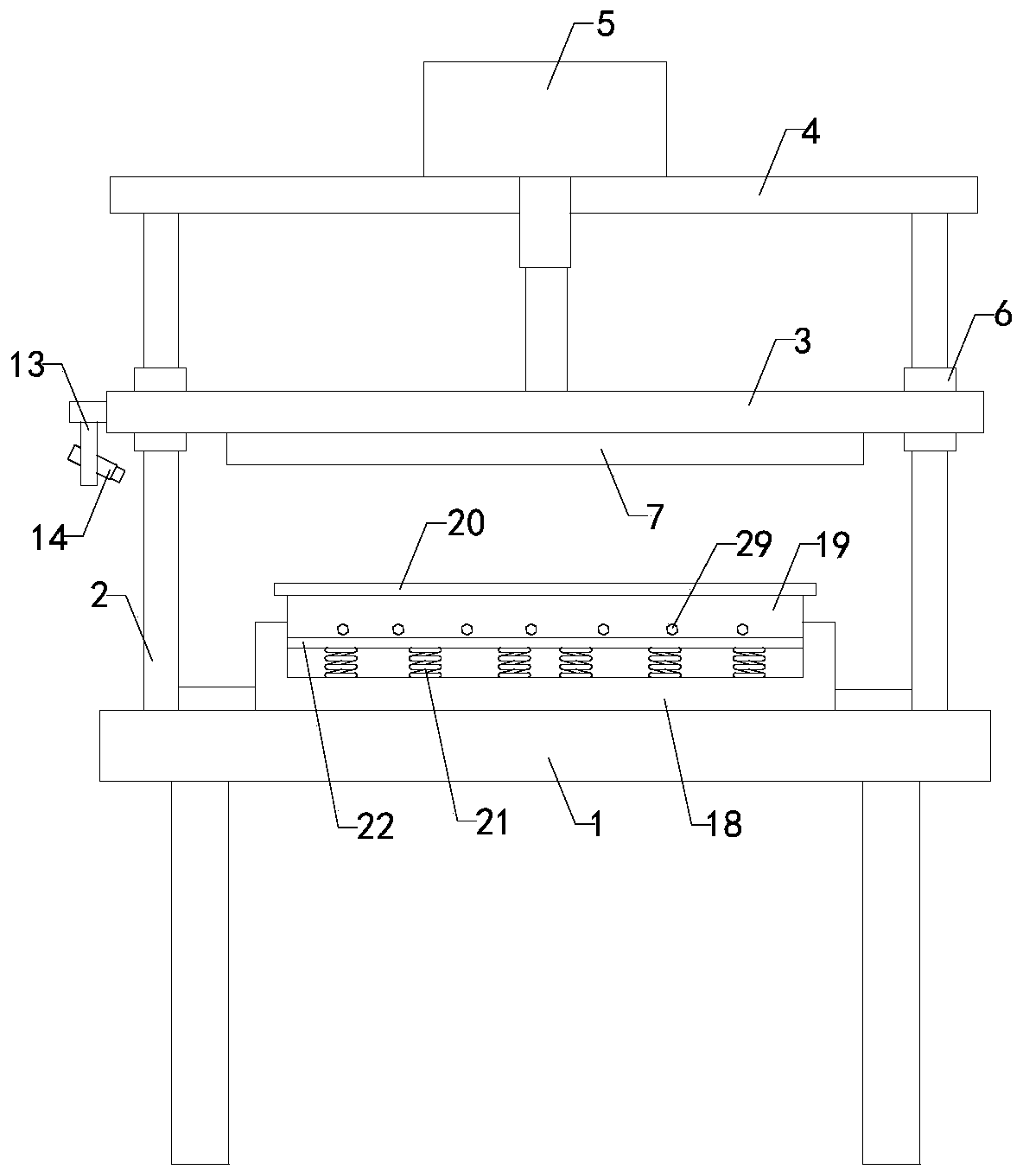 Automobile edging mechanism