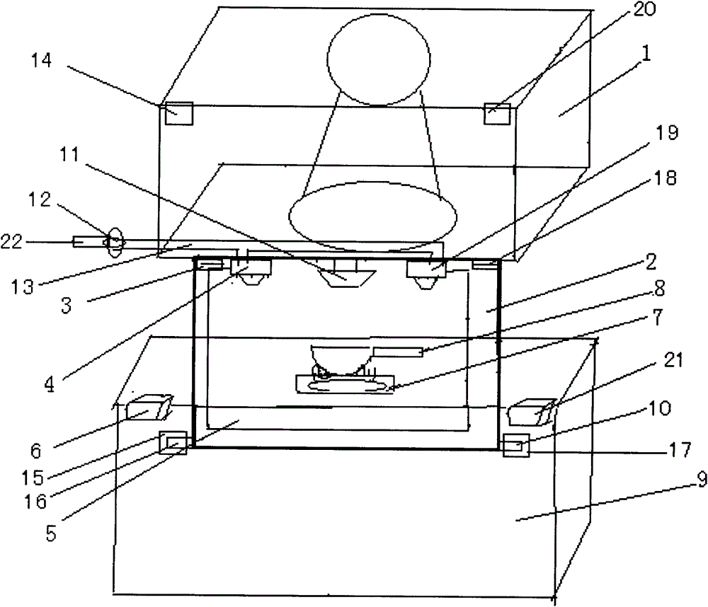 Additional anti-scalding device for cooking bench