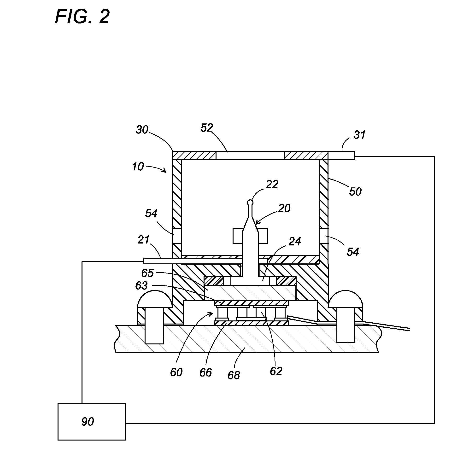 Electrostatically atomizing device