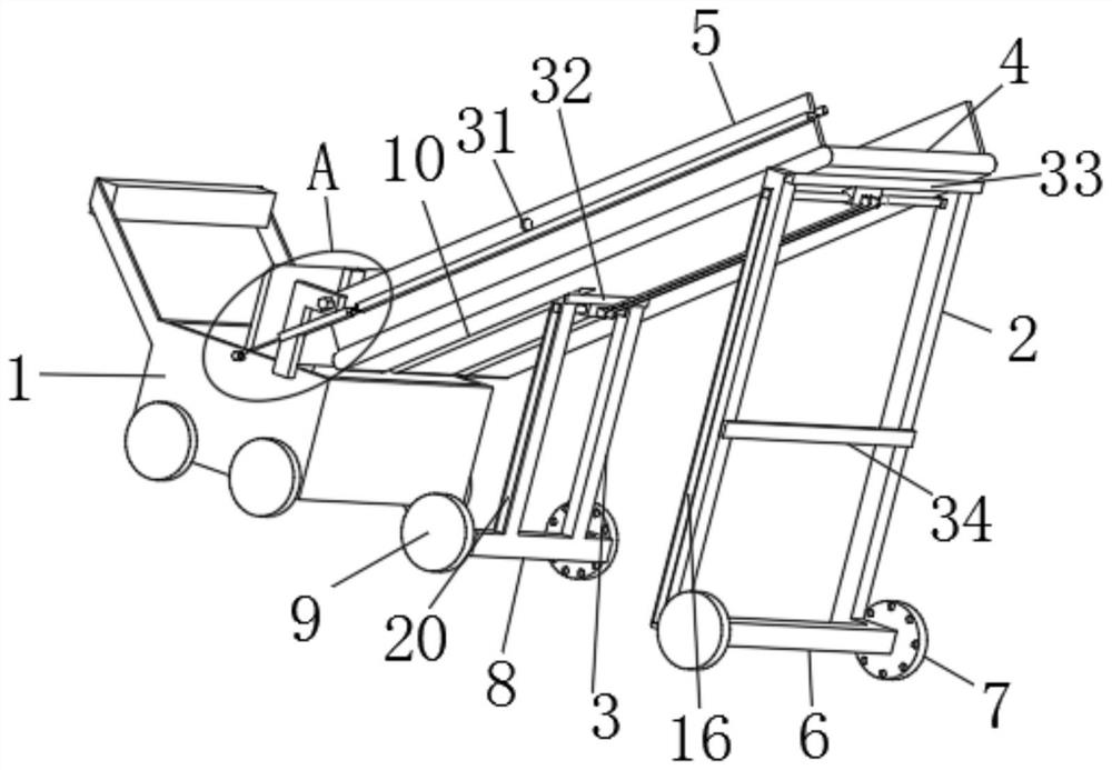 Goods transfer equipment used in freight agency process