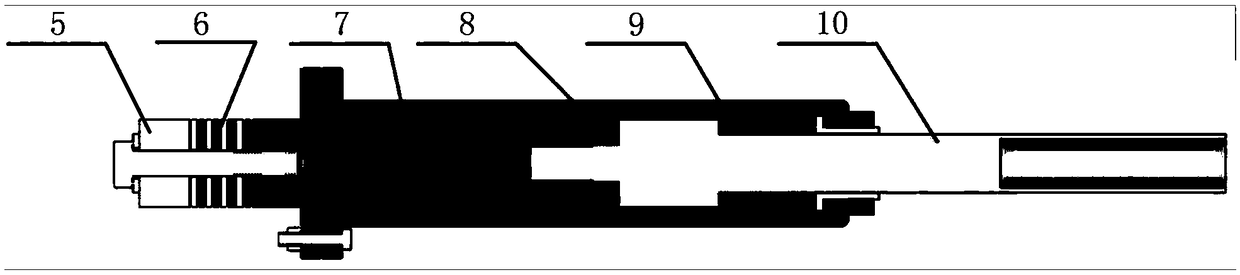 Moon precipice detection and sampling device and application method thereof