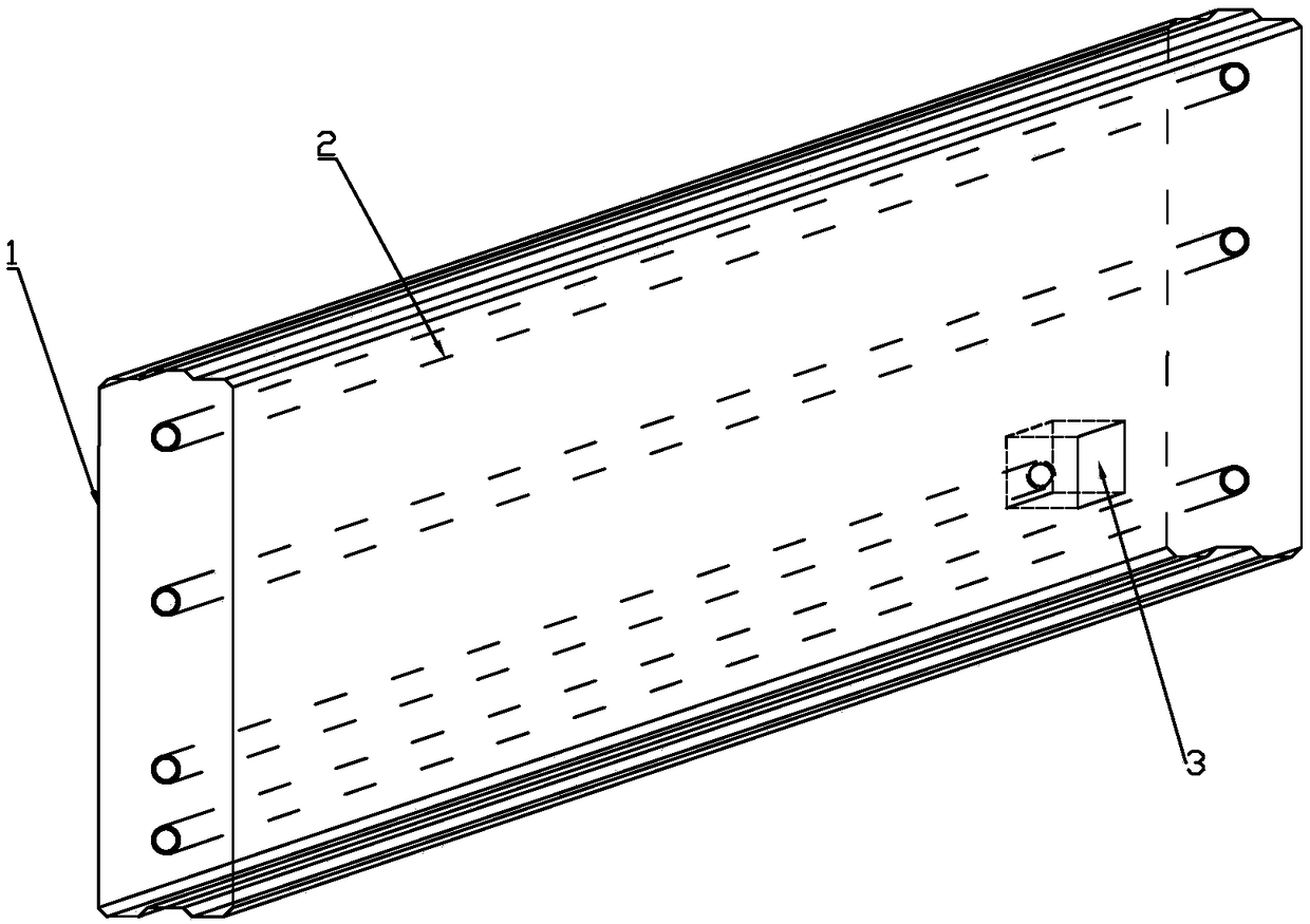 Autoclaved aerated concrete and reinforcement hollow pipe bar plate