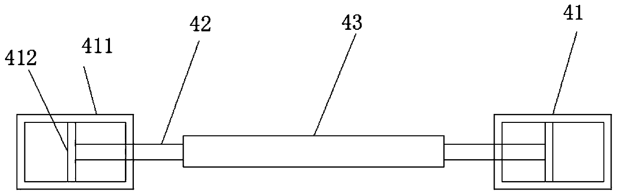 Replaceable connecting beam with double-security mechanism