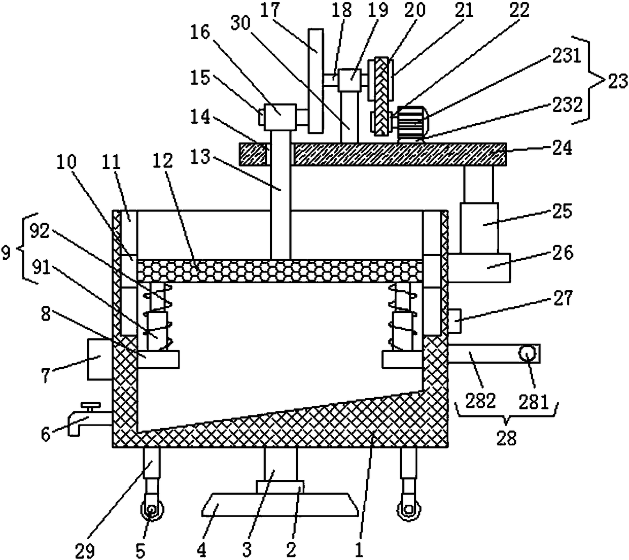 Wastewater treatment device convenient to use