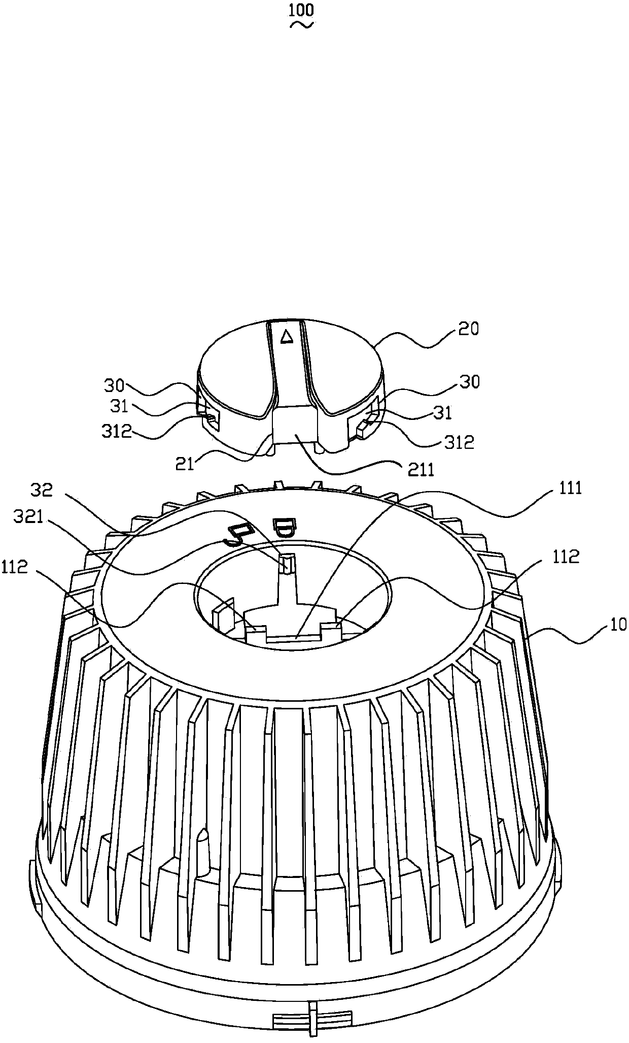 Lamp assembly structure