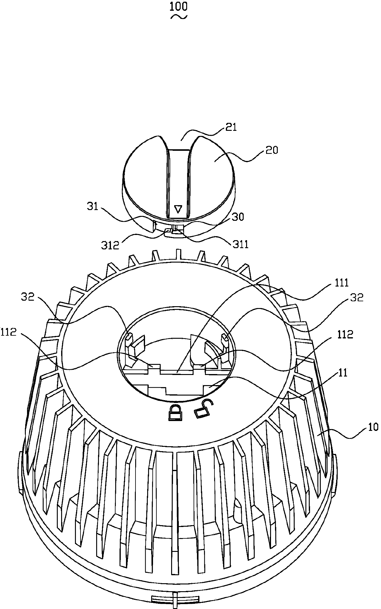 Lamp assembly structure