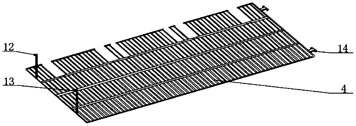 Rice-noodle head deep-frying device and deep-frying method