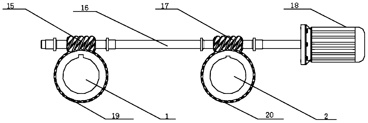 Rice-noodle head deep-frying device and deep-frying method