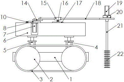 Automatic trimming machine for flower type lawn trimming