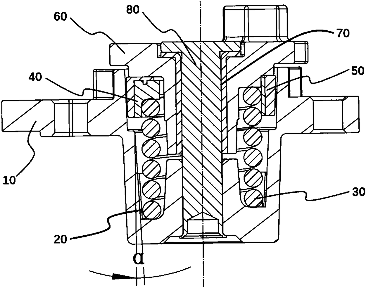 Variable-rigidity and high-damping type automatic tensioning device