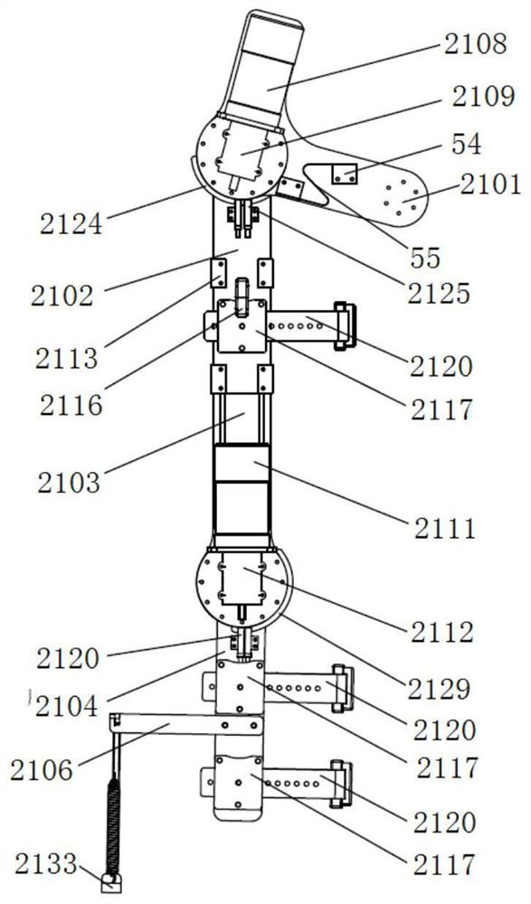 Detachable mobile lower limb exoskeleton rehabilitation robot