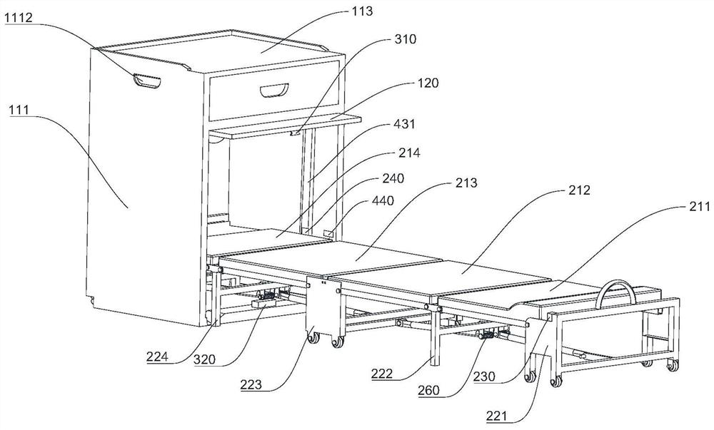 Shared folding bed cabinet