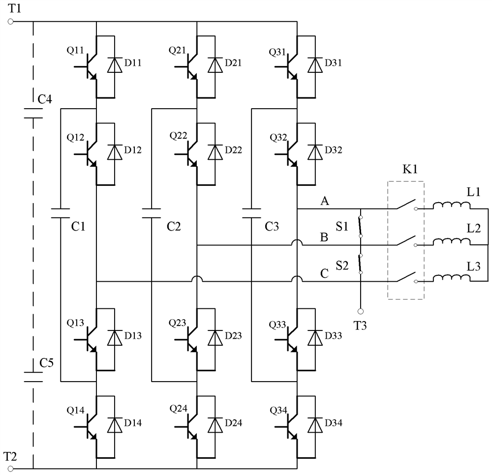 Voltage conversion device and method for electric vehicle and electric driving system