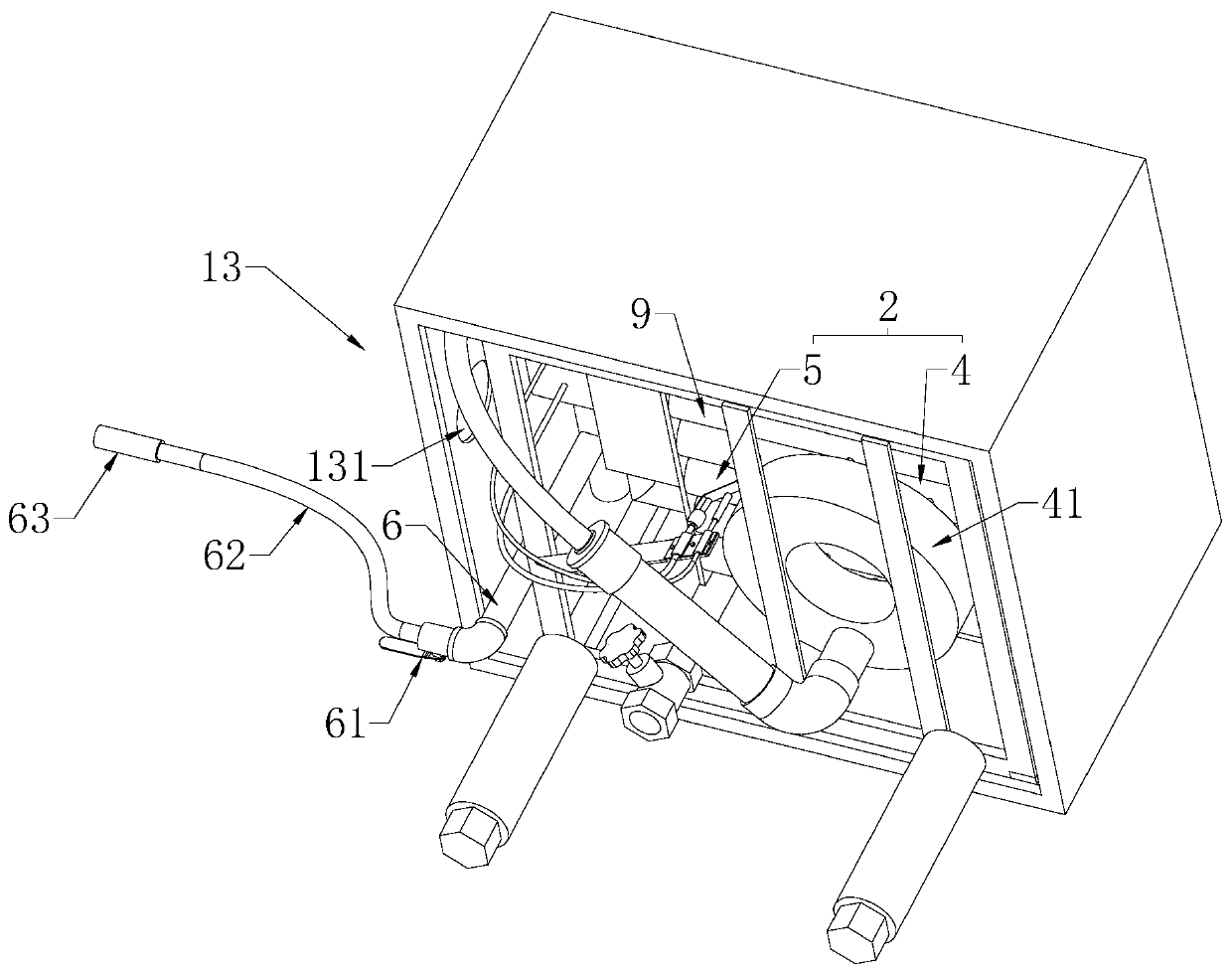 Gas steaming oven