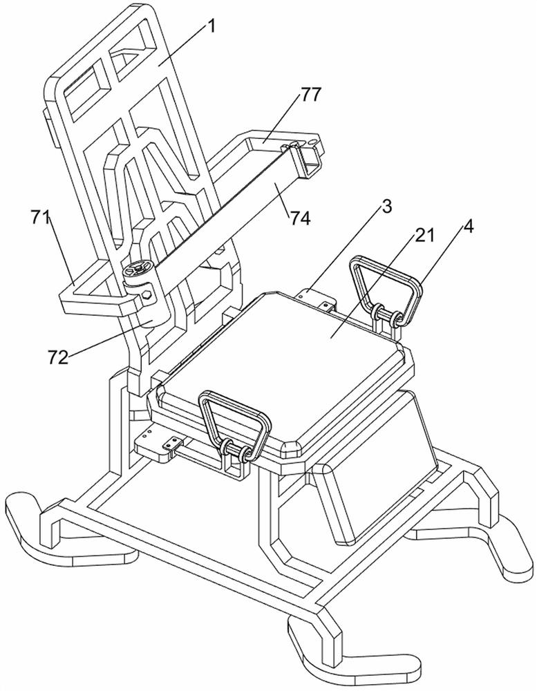 Medical pediatric blood drawing auxiliary chair