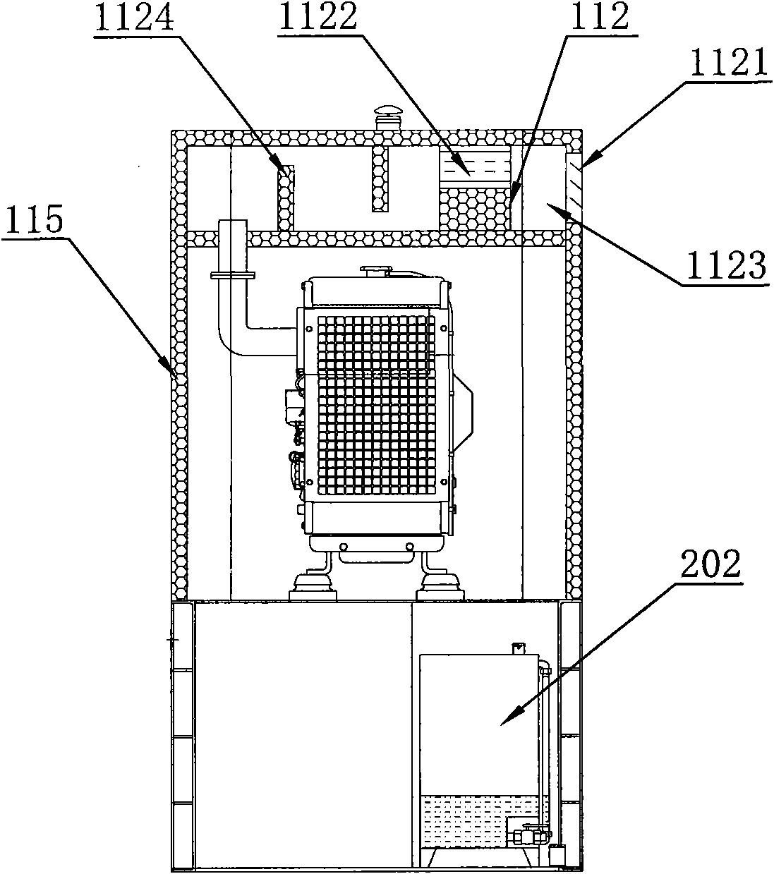 Generator set with super-long maintenance period