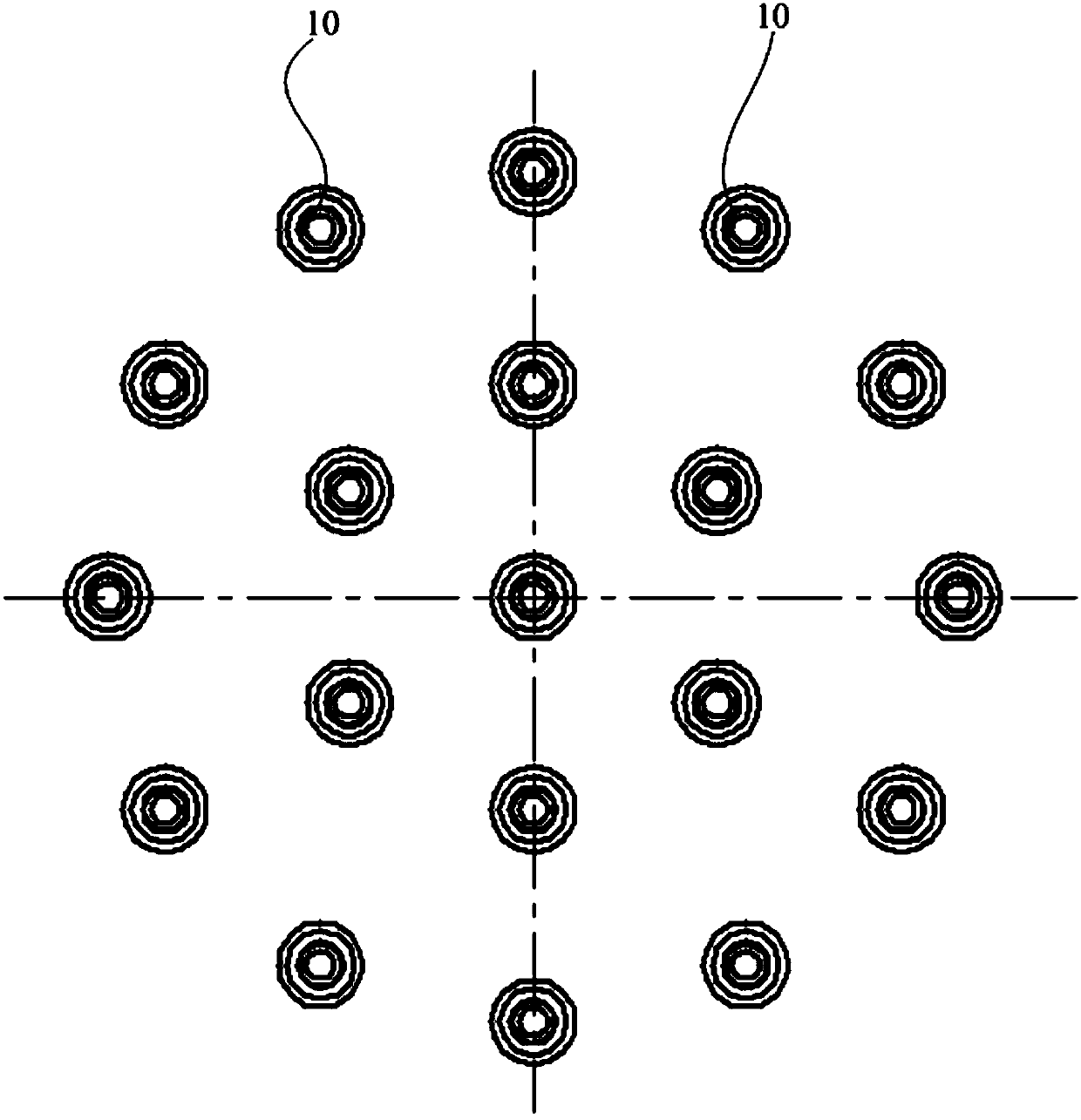 Rocket engine injection structure, injection device, rocket engine and rocket