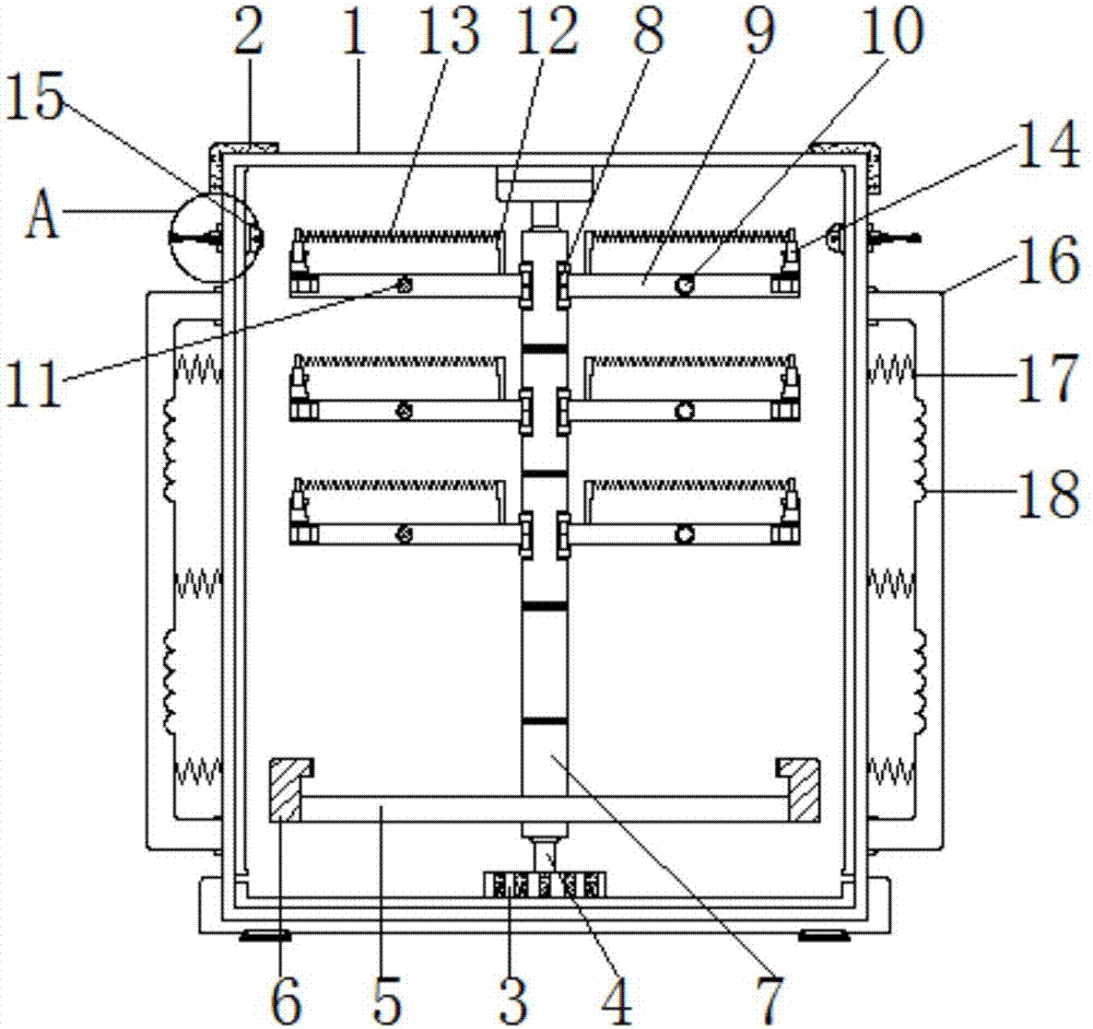 Medical adjustable elastic fixed disinfecting box