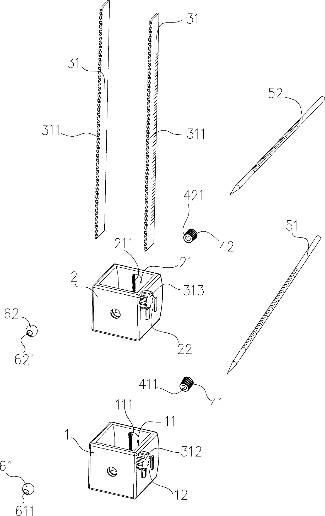 Distal humerus osteotomy orthopedic percutaneous navigation device and operating method thereof