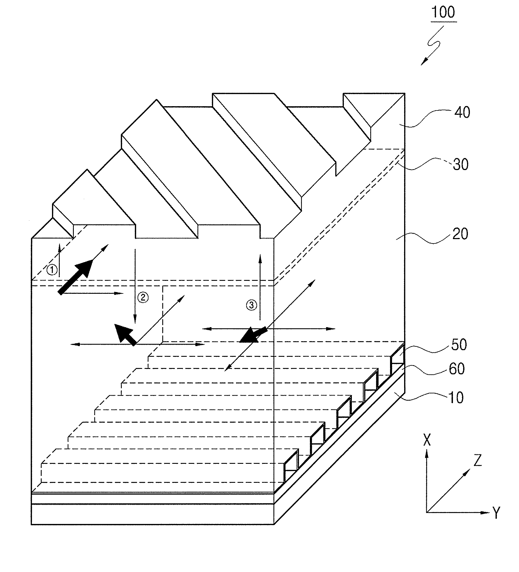 Polarized light emitting diode