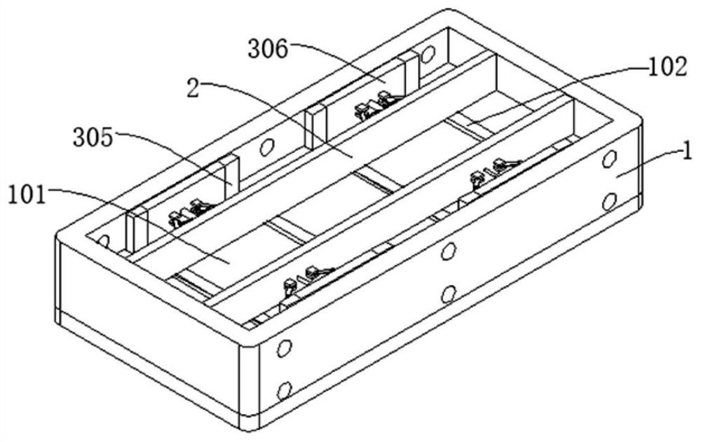 Electric automobile battery pack fixing device