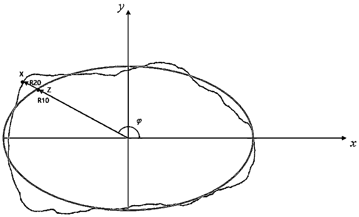 Method for generating two-dimensional irregular virtual particles