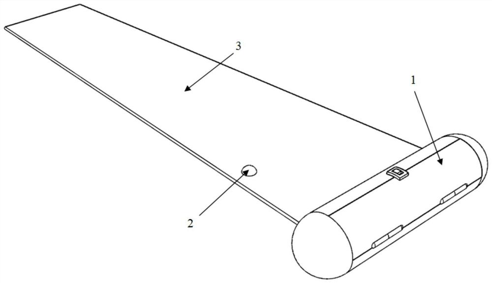 Single-wing self-rotating landing device