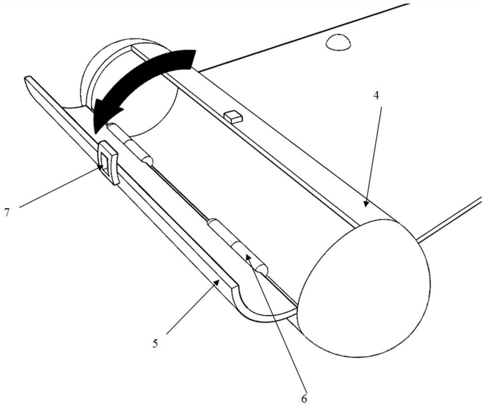 Single-wing self-rotating landing device