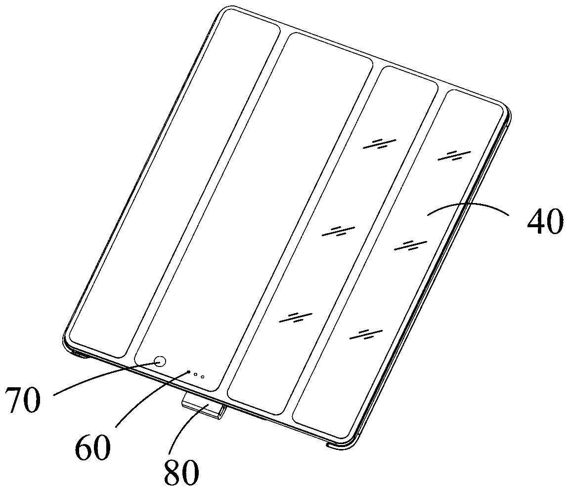 Protective shell of electronic device with charge-discharge function