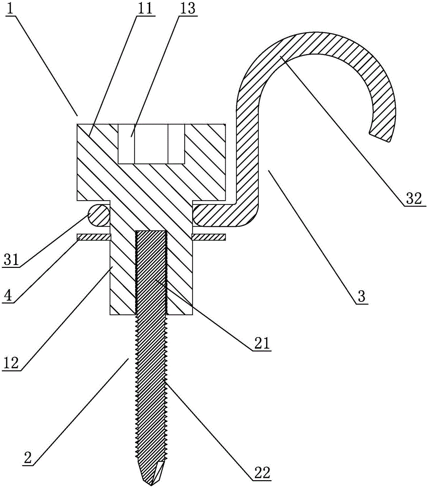 Reinforcement-secured anti-floating assembly