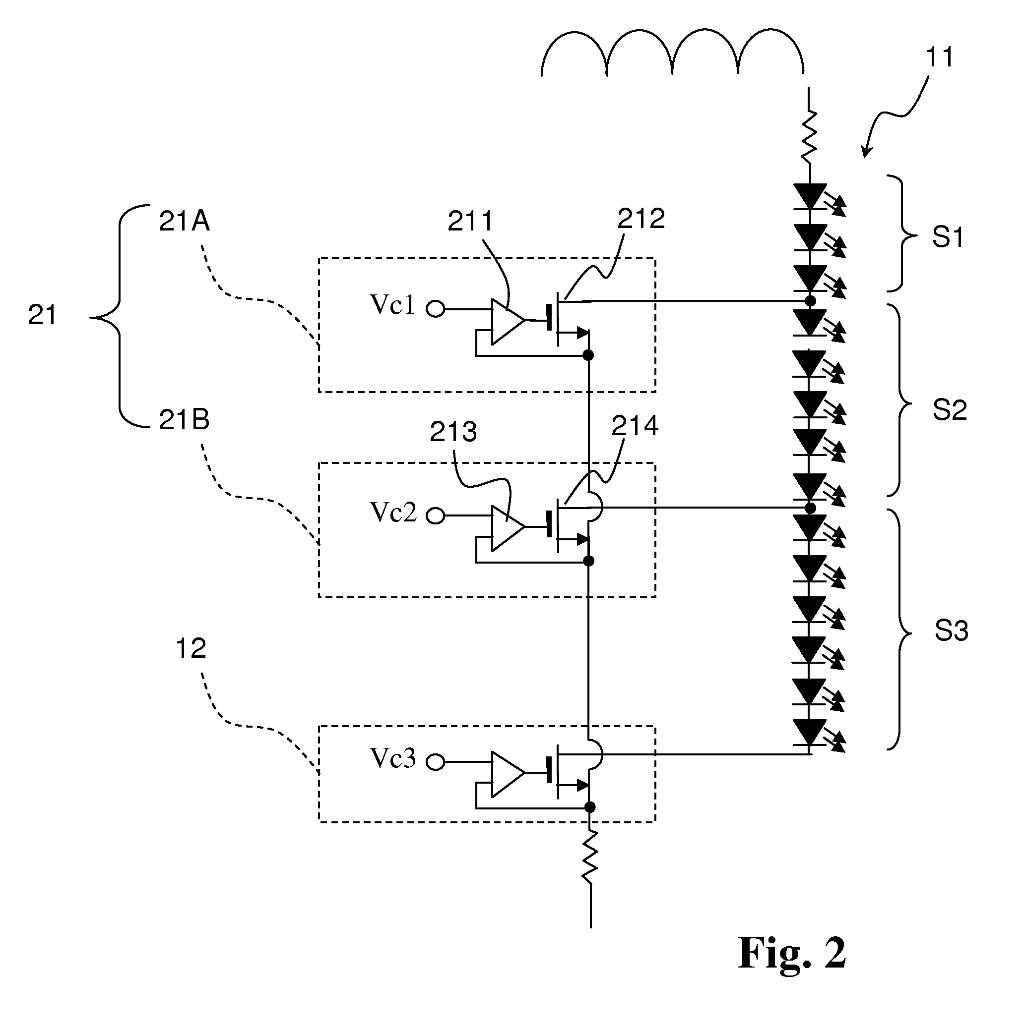 Light Emitting Diode Selection Circuit