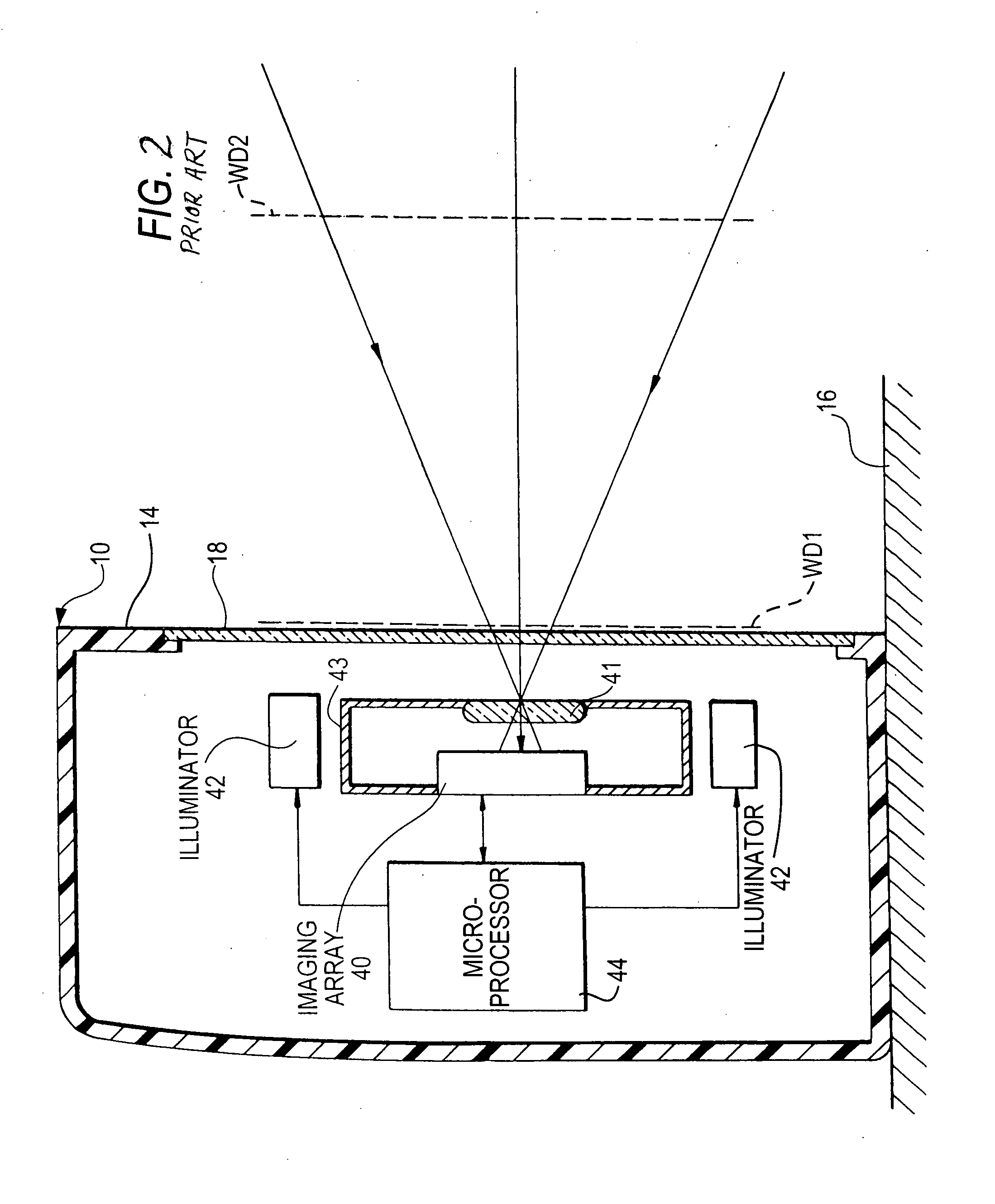 Compact, ergonomic imaging reader and method