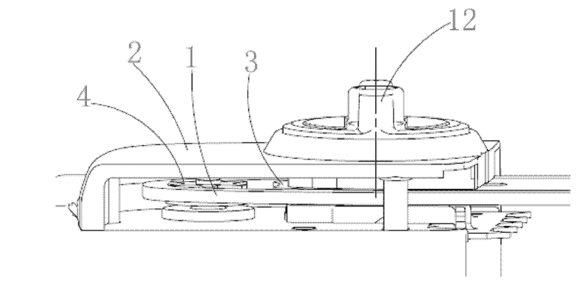 Tensioning and locking device for chain of chain saw