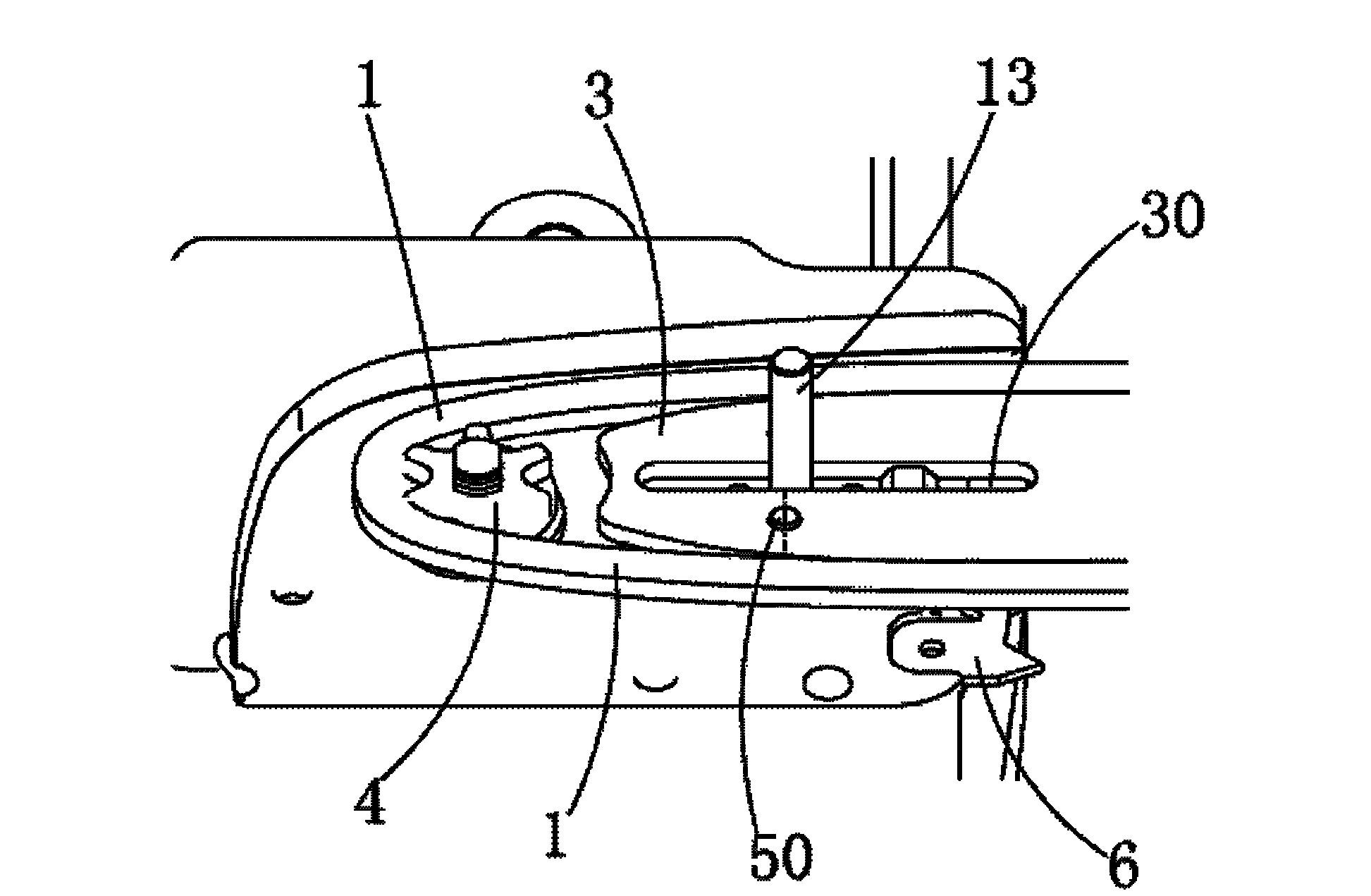 Tensioning and locking device for chain of chain saw